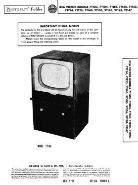9T126 Ch= KCS49C; RCA RCA Victor Co. (ID = 2923468) Television