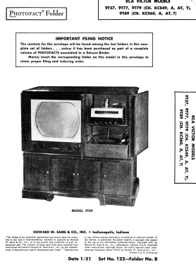 9T79 'Northampton' Ch= KCS49AT; RCA RCA Victor Co. (ID = 2840354) Television