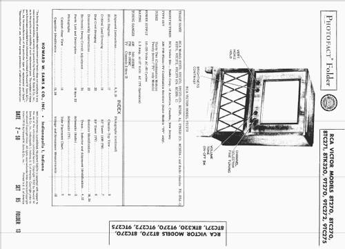 9TC272 Ch= KCS29,C; RCA RCA Victor Co. (ID = 1572066) TV-Radio