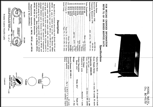 9W102 Ch= RC-618D; RCA RCA Victor Co. (ID = 272739) Radio