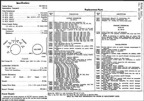 9W51 Ch= RC-1079D; RCA RCA Victor Co. (ID = 272766) Radio