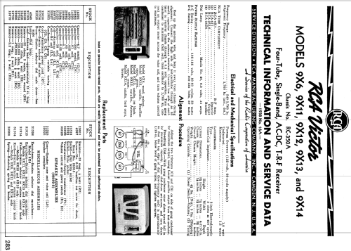 9X12 Ch= RC-350-A; RCA RCA Victor Co. (ID = 977868) Radio