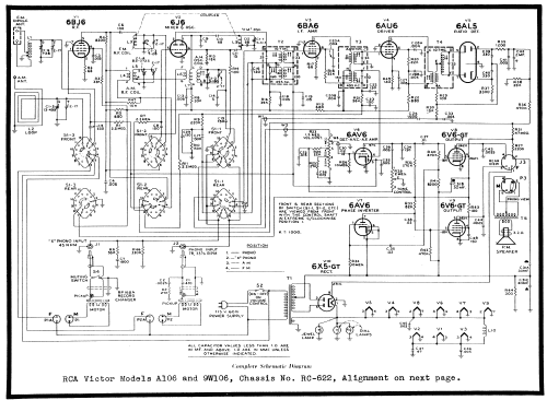 A106 Ch= RC-622; RCA RCA Victor Co. (ID = 116490) Radio