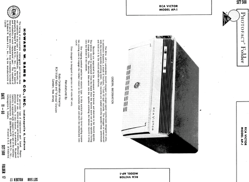 AP-1 ; RCA RCA Victor Co. (ID = 517251) Ton-Bild