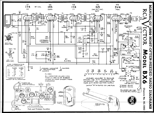 BX6 Ch= RC-1082; RCA RCA Victor Co. (ID = 116246) Radio