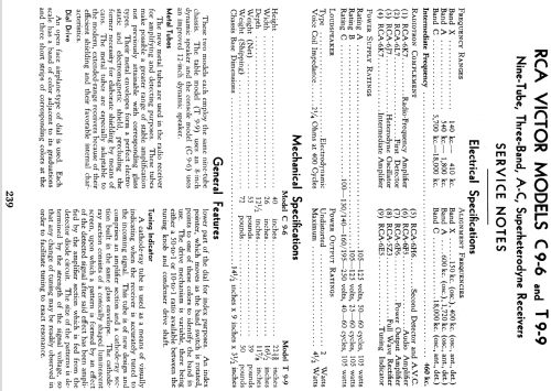 C9-6 ; RCA RCA Victor Co. (ID = 918226) Radio