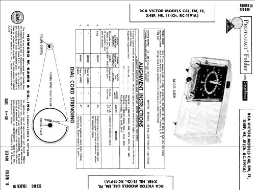 C-4FE Filteramic Ch= RC-1191; RCA RCA Victor Co. (ID = 510878) Radio