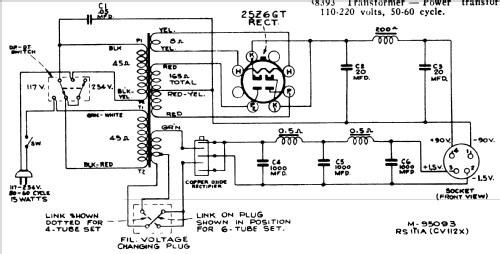 CV-112X Ch= RS-111A; RCA RCA Victor Co. (ID = 1116009) Power-S