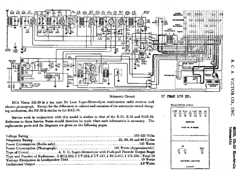 Electrola RE-20; RCA RCA Victor Co. (ID = 851209) Radio