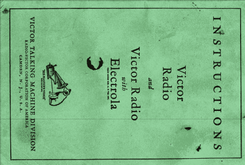 Electrola RE-45 Victor; RCA RCA Victor Co. (ID = 2620376) Radio