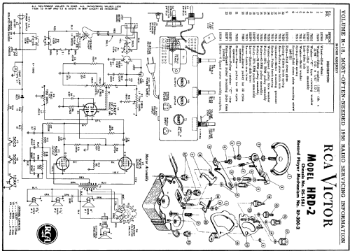 HRD-2 RP-200-2 Ch= RS-158J; RCA RCA Victor Co. (ID = 139365) R-Player