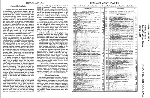 M116 ; RCA RCA Victor Co. (ID = 57007) Car Radio