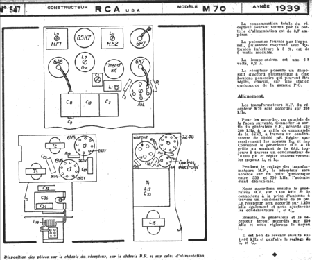 M-70 CH= RC-394; RCA RCA Victor Co. (ID = 221096) Car Radio