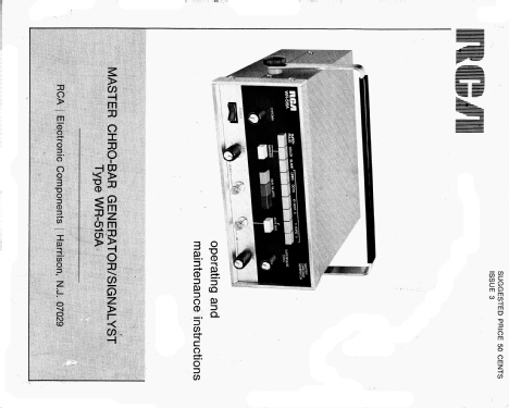 Master Chro-Bar Generator/Signalyst WR-515A; RCA RCA Victor Co. (ID = 2049413) Equipment