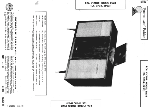 PM14 Ch= 2P24 Ch= 6P23; RCA RCA Victor Co. (ID = 572358) R-Player