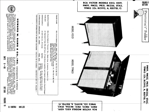 PM19 Ch= RS-171F; RCA RCA Victor Co. (ID = 578207) Reg-Riprod