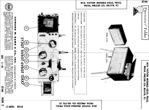 PM-23D Ch= RS-178X; RCA RCA Victor Co. (ID = 563089) R-Player