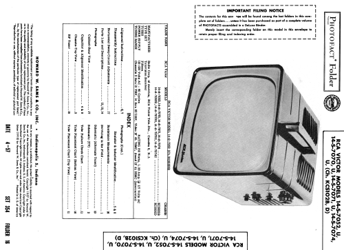 Portable Television 14-S-7074U Ch= KCS102D; RCA RCA Victor Co. (ID = 1874075) Television
