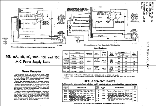 PSU-10B ; RCA RCA Victor Co. (ID = 890945) Power-S