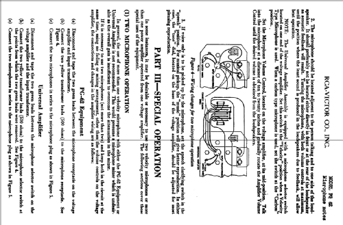 Public Address PG-62; RCA RCA Victor Co. (ID = 891517) Ampl/Mixer