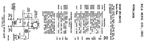 Q16E Ch= RC-561-C; RCA RCA Victor Co. (ID = 897831) Radio