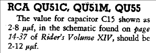 QU55 Ch= RC-568 ; RCA RCA Victor Co. (ID = 913391) Radio