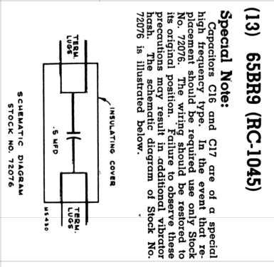 R65BR9 Ch= RC-1045; RCA RCA Victor Co. (ID = 1115680) Radio