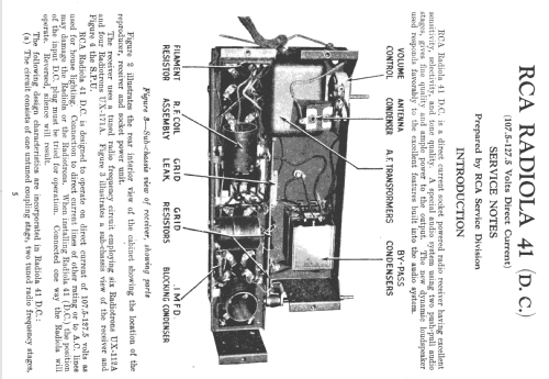 Radiola 41DC; RCA RCA Victor Co. (ID = 1034341) Radio