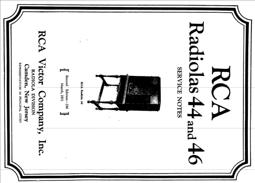 Radiola 44 AC; RCA RCA Victor Co. (ID = 994035) Radio