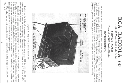 Radiola 60; RCA RCA Victor Co. (ID = 994558) Radio