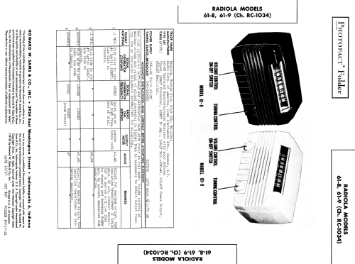 Radiola 61-9 Ch= RC-1034; RCA RCA Victor Co. (ID = 910124) Radio