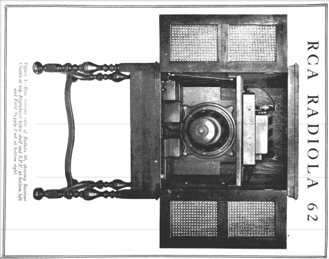 Radiola 62; RCA RCA Victor Co. (ID = 995052) Radio