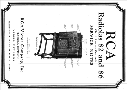 Radiola 86; RCA RCA Victor Co. (ID = 1006818) Radio