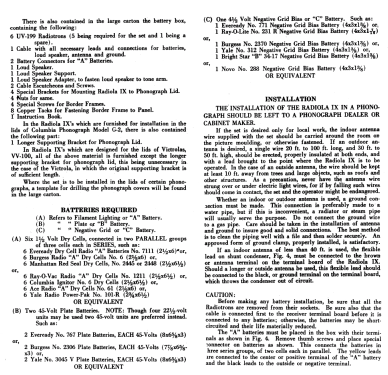 Radiola IX; RCA RCA Victor Co. (ID = 1028165) Radio