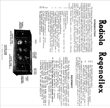 Radiola AR-817 Regenoflex; RCA RCA Victor Co. (ID = 1028176) Radio