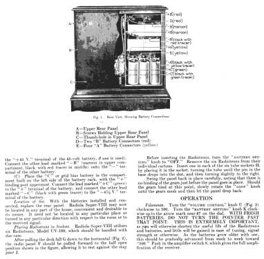 Radiola Super-VIII ; RCA RCA Victor Co. (ID = 1028154) Radio