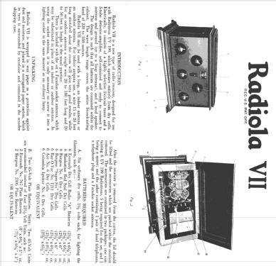 Radiola VII AR905; RCA RCA Victor Co. (ID = 1027887) Radio