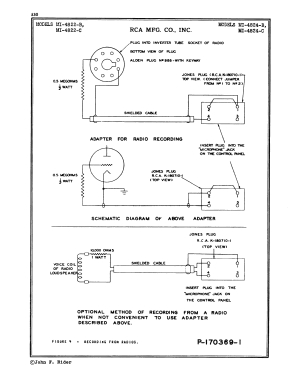 Portable Turntable and Recording Attachment MI-4822-B; RCA RCA Victor Co. (ID = 2973368) Reg-Riprod