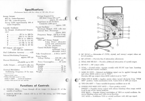 RF Signal Generator WR-50-B; RCA RCA Victor Co. (ID = 2761953) Equipment