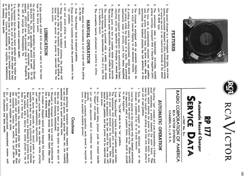 RP-177 ; RCA RCA Victor Co. (ID = 1109136) Sonido-V