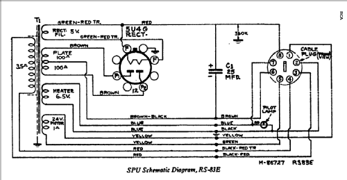 RS83E Power supply; RCA RCA Victor Co. (ID = 921972) Power-S