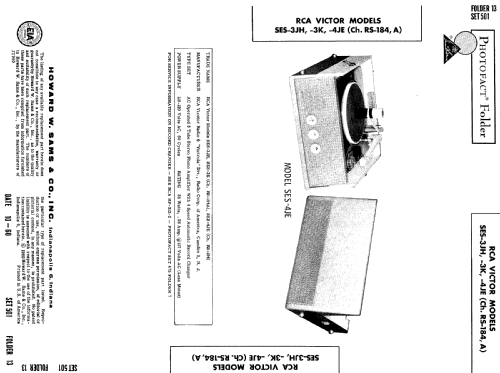 SES-3K Ch= RS-184A; RCA RCA Victor Co. (ID = 508948) Sonido-V