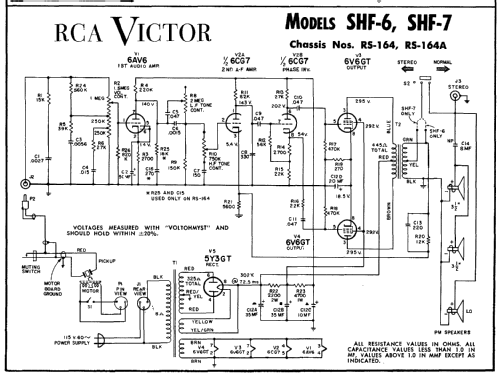 SHF-6 Ch= RS-164A; RCA RCA Victor Co. (ID = 139656) R-Player