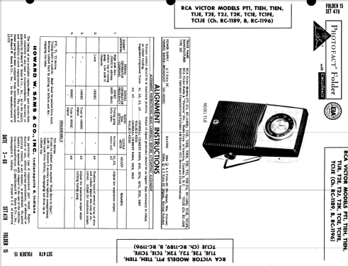 All Transistor TC1E ; RCA RCA Victor Co. (ID = 543599) Radio