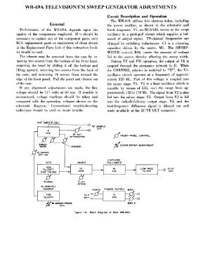 Television / FM Sweep Generator WR-69-A; RCA RCA Victor Co. (ID = 2795305) Ausrüstung