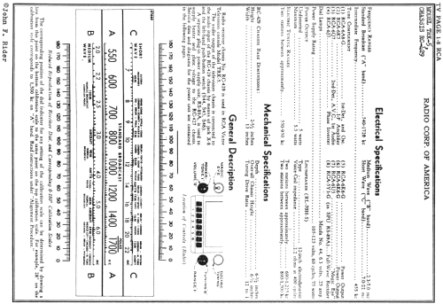 TRK-5 Ch= KC-3A, RC-429, RS- 89A; RCA RCA Victor Co. (ID = 660520) TV Radio