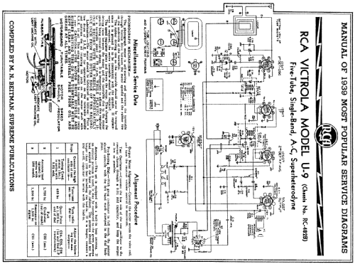 U9 Ch= RC-482B; RCA RCA Victor Co. (ID = 61555) Radio