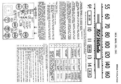 V209 Ch= RC-573; RCA RCA Victor Co. (ID = 948522) Radio