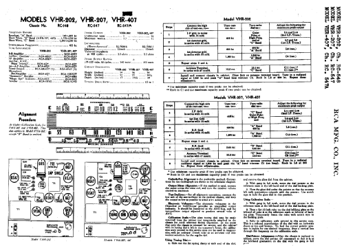 VHR207 Ch= RC-547; RCA RCA Victor Co. (ID = 947743) Radio