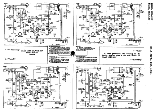 VHR407 Ch= RC-547A; RCA RCA Victor Co. (ID = 947750) Radio